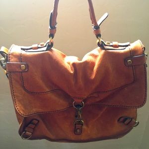 Whiskey Leather Top Handle Bag & Crossbody